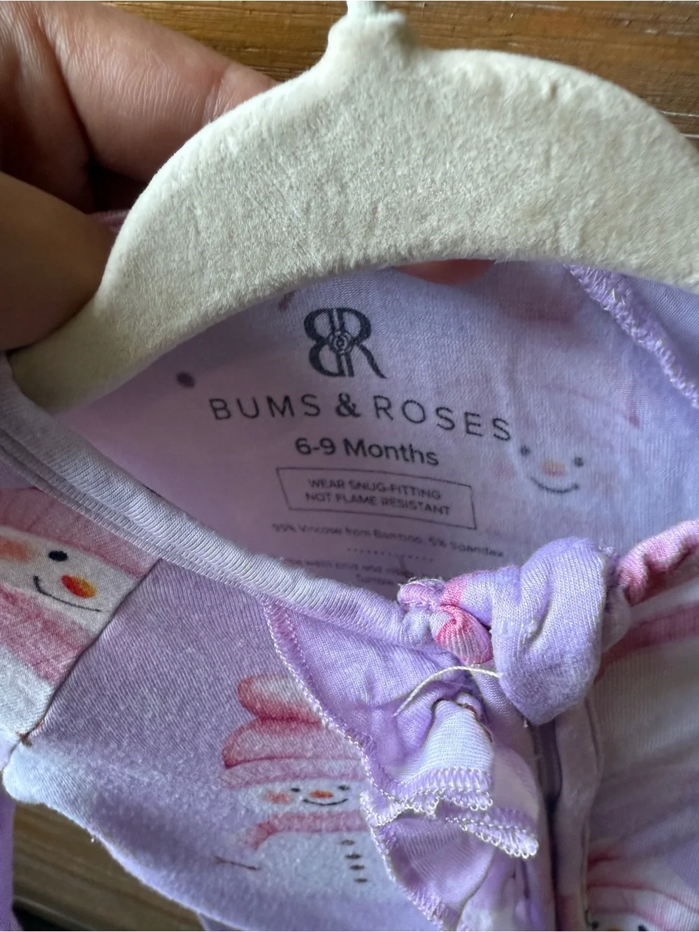BUNDLE 2 Little Sleepies Blue Floral Footed One-Piece Convertible PJ Bums Roses